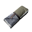 Load image into Gallery viewer, HELLAGOOD Blanket Doug Fir Green with Coal grey furry