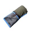 Load image into Gallery viewer, HELLAGOOD Blanket Doug Fir Green with Coal grey furry