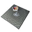Load image into Gallery viewer, The Legacy Blanket Deep Charcoal Grey with Black Trim and Green Tartan Pendleton Wool