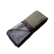 Load image into Gallery viewer, HELLAGOOD Blanket Doug Fir Green with Coal grey furry