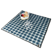 Load image into Gallery viewer, The Legacy Blanket Deep Charcoal Grey with Black Trim and Blue and Grey Tartan Pendleton Wool