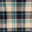 Load image into Gallery viewer, The Legacy Blanket Deep Charcoal Grey with Black Trim and Blue Tartan Pendleton Wool - Belmont Blanket