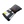 Load image into Gallery viewer, The Legacy Blanket Deep Charcoal Grey with Black Trim White with Colorful Stripes Pendleton Wool
