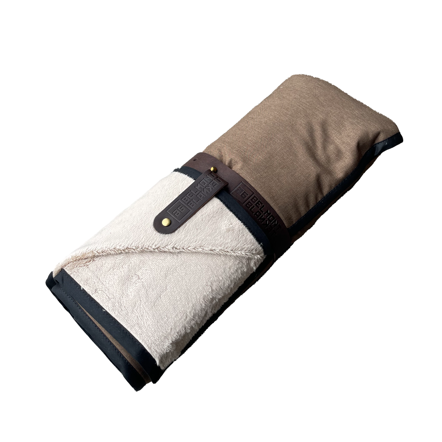 HELLAGOOD Blanket Northwest Brown Melange with Beige furry