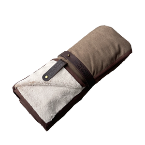 HELLAGOOD Blanket Northwest Brown Melange with Beige furry