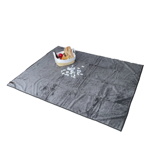 HELLAGOOD Blanket Doug Fir Green with Coal grey furry