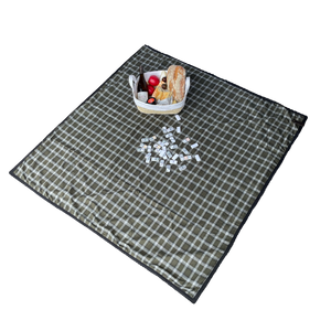 The Legacy Blanket Deep Charcoal Grey with Black Trim and Green Tartan Pendleton Wool