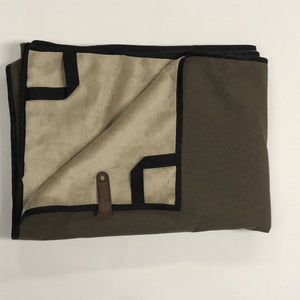 Pathfinder Blanket Brown with Black Trim - Belmont Blanket